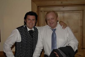 Rusty mit Starkoch Alfons Schuhbeck bei Rusty´s Hochzeit 2007 - er ist Trauzeuge von Rusty