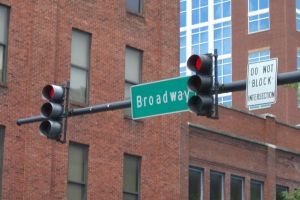 Broadway Street in Nashville Tennessee